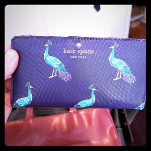 Kate Spade leather peacock wallet